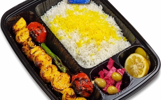 چلو کباب فیله  مرغ حلزونی