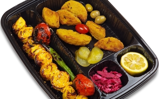 خوراک کباب فیله مرغ حلزونی