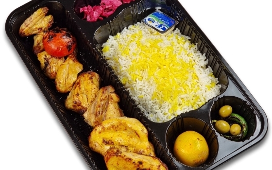 چلو جوجه کباب با استخوان